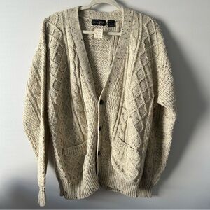 Vintage M. McMullin wool blend grandpa cardigan dead stock NWT